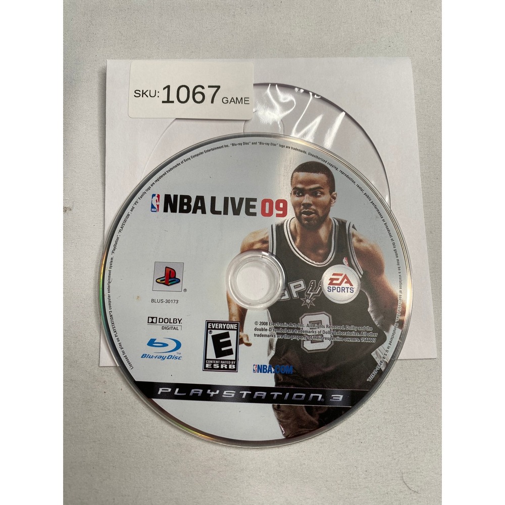 NBA Live 09 Sony PlayStation 3